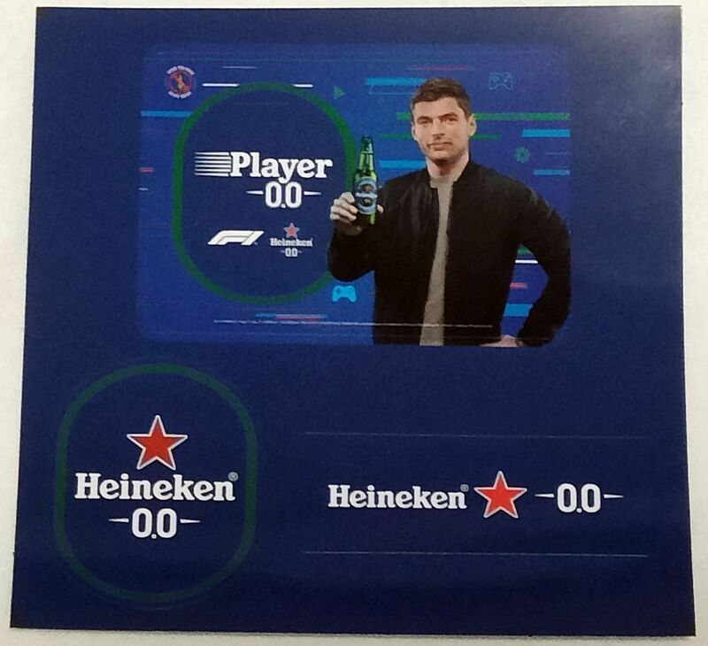ステッカー　ハイネケン　マックス・フェルスタッペン　Heineken Player -0.0- F1