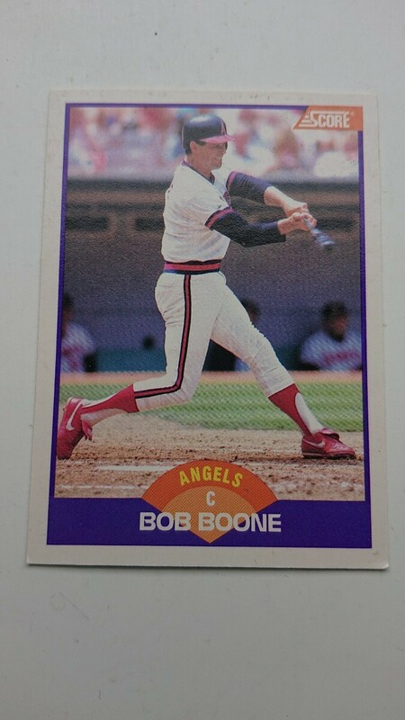 ボブ・ブーン！BOB BOONE 1989 SCORE 233 MLBカリフォルニア・エンゼルス CALIFORNIA ANGELS
