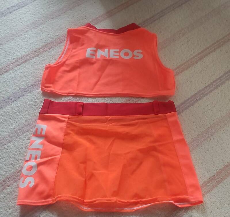 コスチューム ENEOS レースクイーン 衣装　オレンジ・赤・白