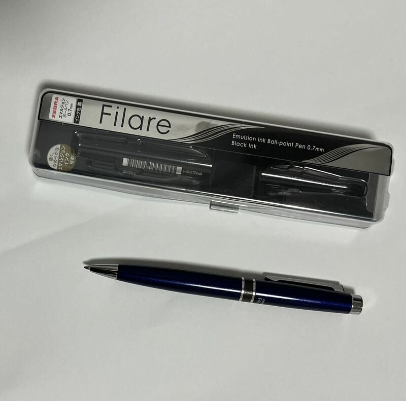 【送料無料】Filare/ボールペン/ZEBRA/ブラック/0,7ml/エマルジョンインク