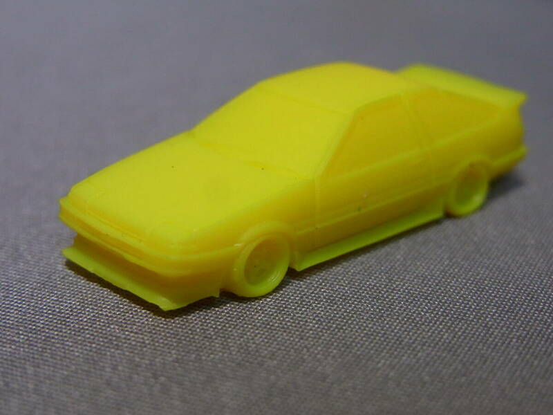 ★リアル!★トヨタ スプリンター トレノ TRENO AE86 Yellow スーパーカー消しゴム 1/120 IG3436 イグニッションモデル 