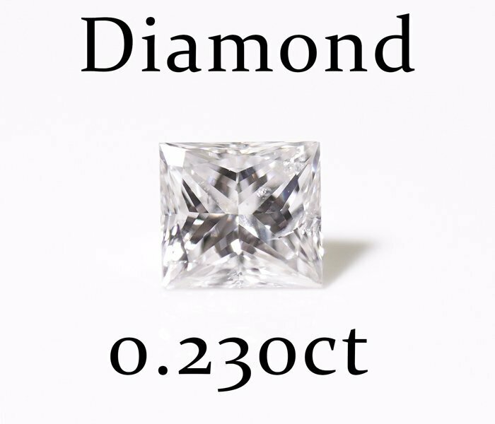 Y-4☆ルース ダイヤモンド 0.230ct（G/I-1/QUADRILLION）日本宝石科学協会ソーティング付き