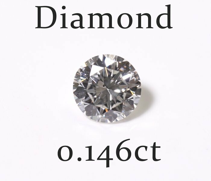 Y-31☆ルース ダイヤモンド 0.146ct（I/SI-1/VERYGOOD）日本宝石科学協会ソーティング付き