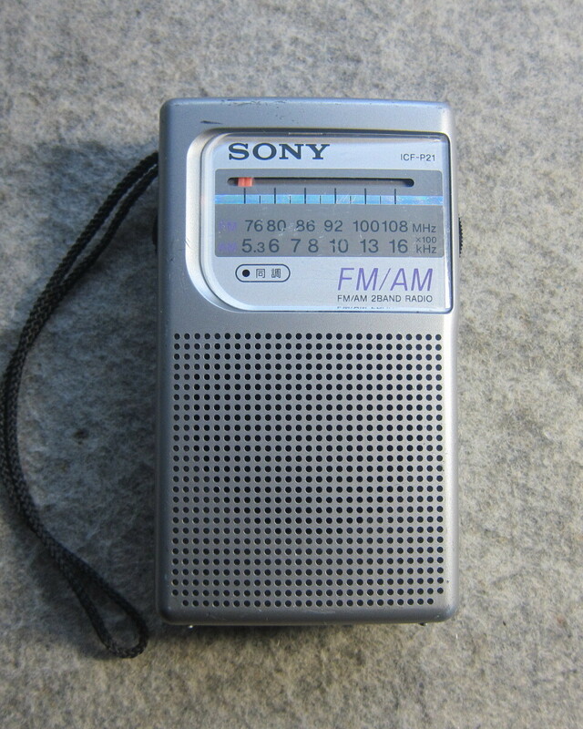 SONY ソニー FM/AM2BANDラジオ ICF-P21 受信動作確認品 12-22-5