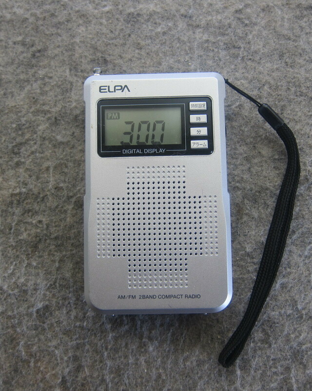 ELPA AM/FM液晶デジタルコンパクトラジオ ER-C68FL ワイドFM対応 動作確認品 12-24-7