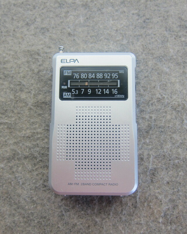 ELPA 朝日電器 FM/AMコンパクトラジオ ER-C67F ワイドFM対応 受信動作確認品 12-26-8