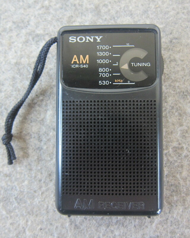 SONY AMコンパクトラジオ ICR-S40 動作確認品 12-26-2