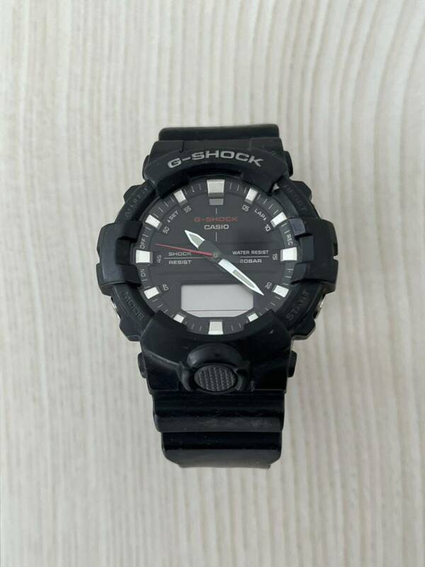 ★CASIO G-SHOCK ジーショック カシオGA-800 ブラック 黒 クオーツ メンズ 腕時計 ★現状品★