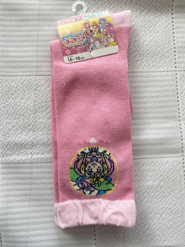 即決☆新品16～18㎝　トロピカルージュプリキュア　ハイソックス　靴下　膝丈　ピンク　プリキュアオールスターズ　女の子用