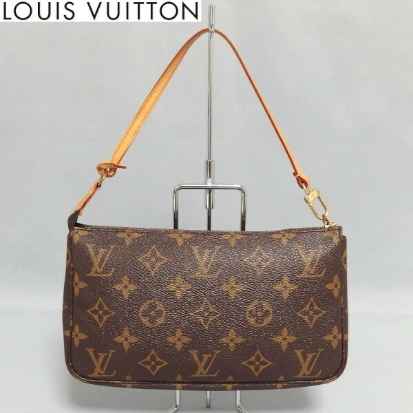 良品★LOUIS VUITTON ポシェットアクセソワ－ル Ｍ51980 モノグラム アクセサリーポーチ ハンドバッグ ルイ・ヴィトン★