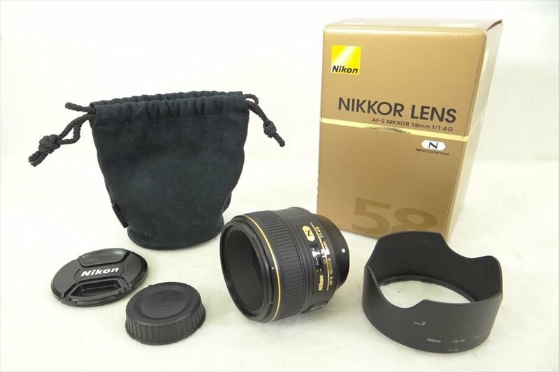 ▼ Nikon ニコン AF-S NIKKOR 58mm 1.4 G レンズ 現状品 中古 240405K2078