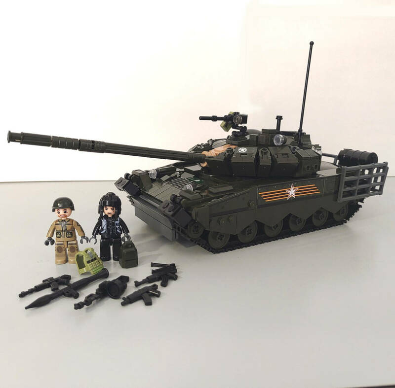 ソ連 T-80BVM / T-80U 主力戦車 レゴ互換　ソビエト連邦