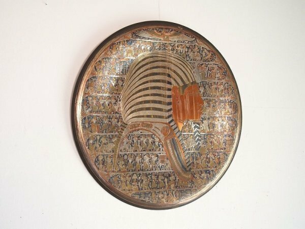 エジプトの飾り皿　飾り皿　エジプト文明　ツタンカーメン　壁画　壁掛け　アンティーク　レトロ　G20