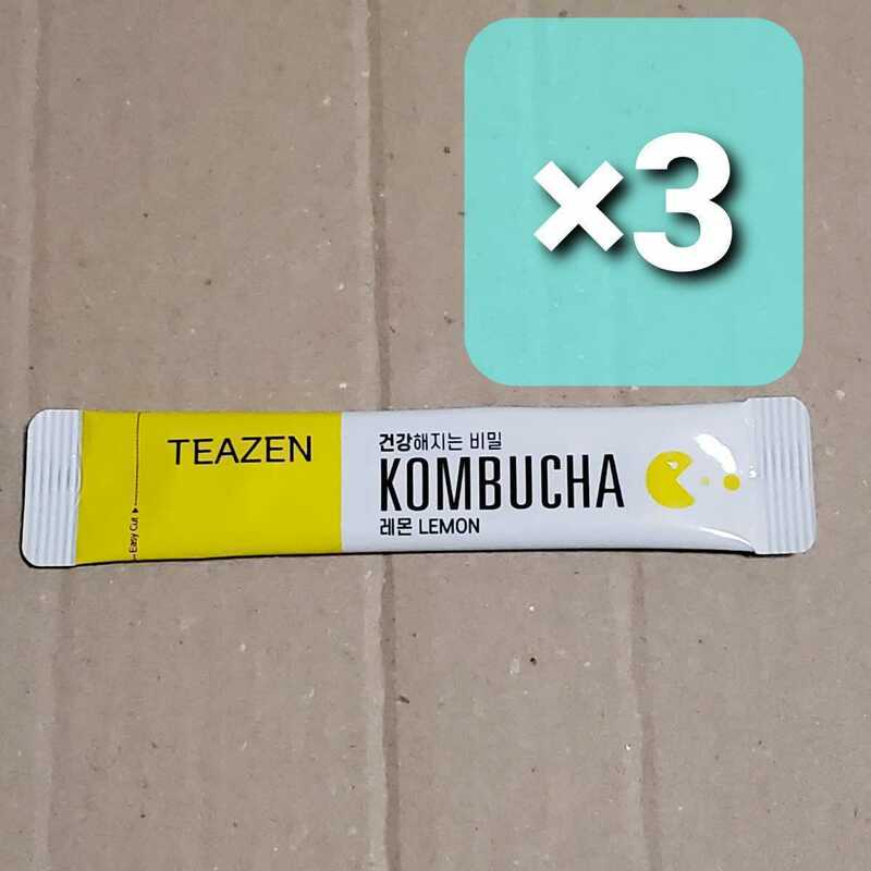 【郵便】TEAZEN ティーゼン コンブチャ レモン味 5g ×3本