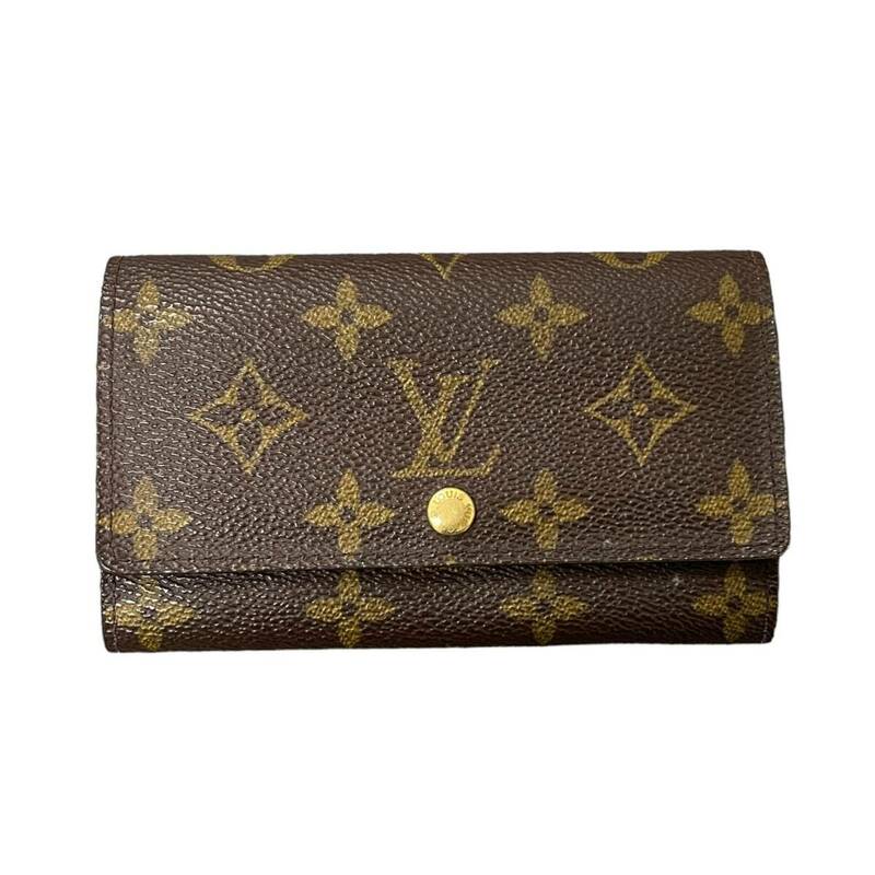 【中古品】LOUIS VUITTON ルイヴィトン モノグラム ポルトモネジップ財布 レディース 箱無し L61716RK