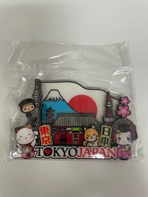 【新品】木製マグネット 東京 富士山 忍者 招き猫 浅草 雷門 舞子 柴犬 東京タワー 桜 日の丸 スカイツリー 日本 立体 3D