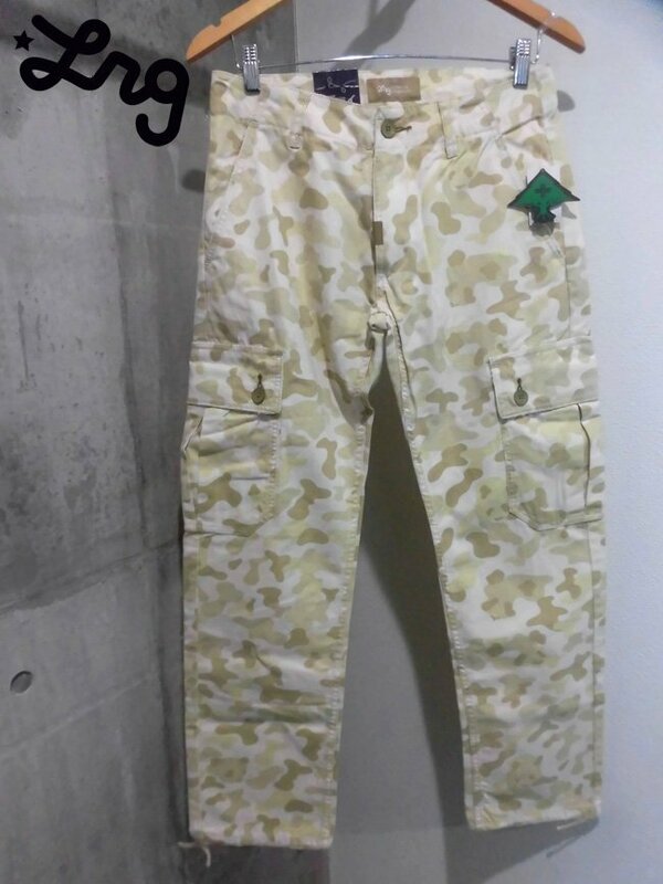 新品 LRG エルアールジー PANDA CAMO TS CARGO PANT パンダ カモフラ カーゴパンツ W30/迷彩 ミリタリーパンツ/メンズ/G135016/レゲエ B系