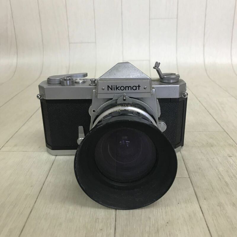 B1881 シャッターOK Nikon ニコン 一眼レフカメラ ボディ Nikomat FT ニコマット レンズ NIKKOR H Auto 1:3.5 f=28mm 動作未確認 ジャンク