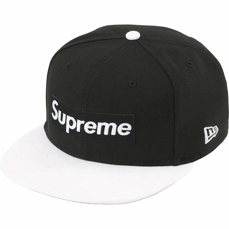 7 1/2 Supreme 2-Tone Box Logo New Era Black シュプリーム 2トーン ボックスロゴ ニューエラ キャップ ブラック 黒