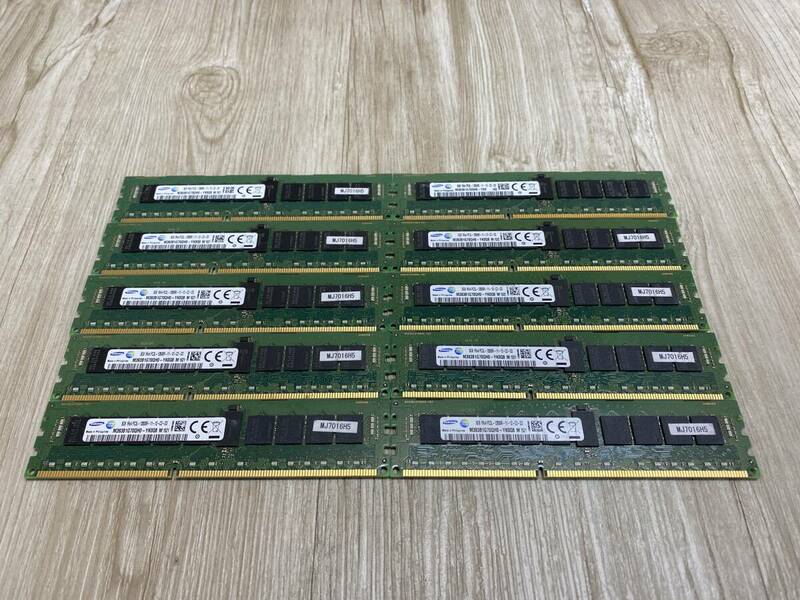 #8621-0613 ☆10枚SET/在庫＠32☆ SAMSUNG 1Rx4 PC3L-12800R ( 8GB ) メモリ RAM ECC Registered DIMM 発送サイズ:60予定
