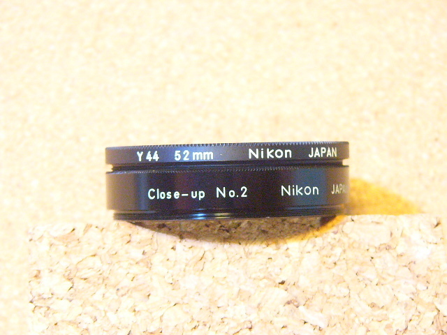 Nikon ニコン 純正フィルター2種セット Close-up No2/Y44 (良品) 取付サイズ：52ｍｍ