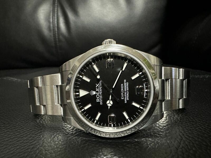 購入店明細あり　ロレックス　エクスプローラー1 214270 G番　メンズ　機械式　腕時計　自動巻き
