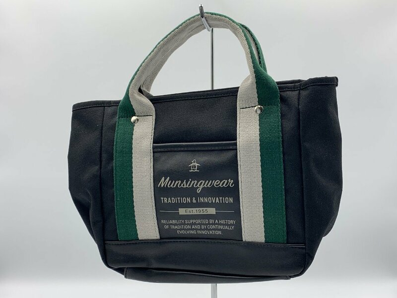 □●【新品未使用】Munsingwear ミニトートバッグ サイズ：約W24xH22xD11cm (S0406)