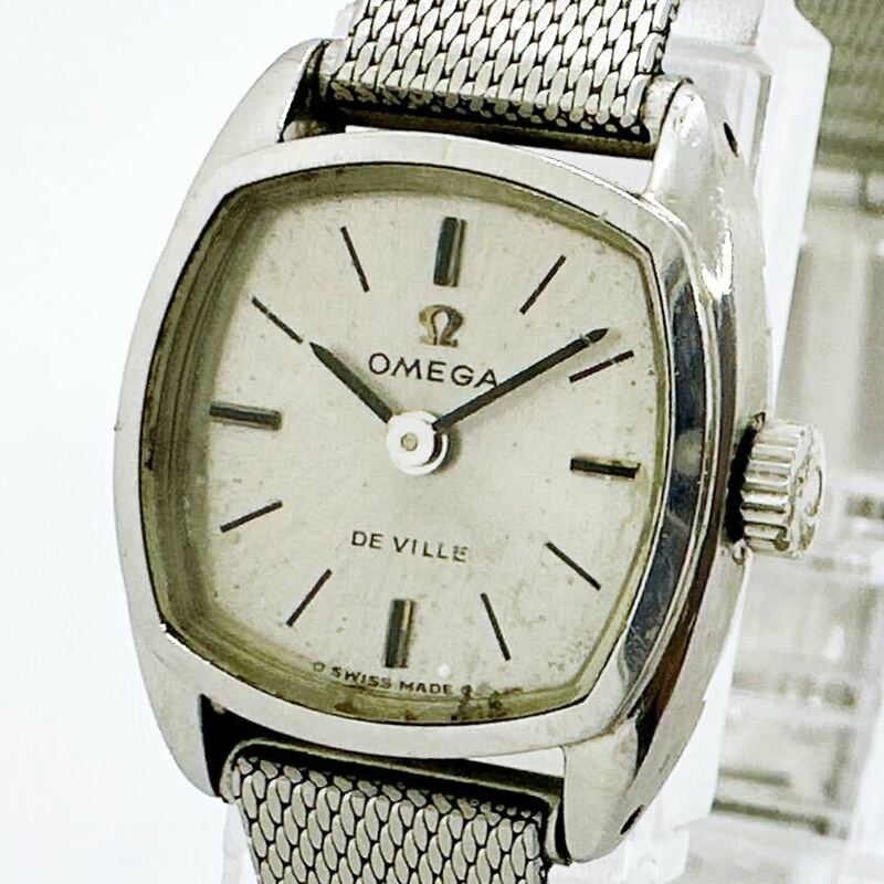 04038 オメガ OMEGA デビル DE VILLE レディース 腕時計 手巻き シルバーカラー アンティーク ヴィンテージ
