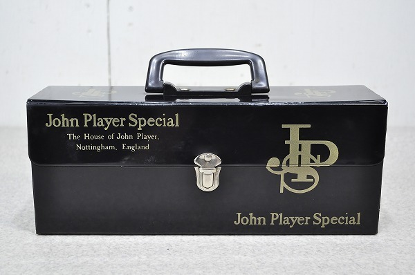 昭和レトロ■汚れあり　カセットテープ 収納ケース　JPS John Player Special タバコ ケース