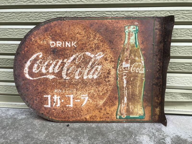 Coca-Cola コカコーラ　DRINK 飲みましょう　コカコーラ　ホーロー　看板　レトロ　アンティーク　