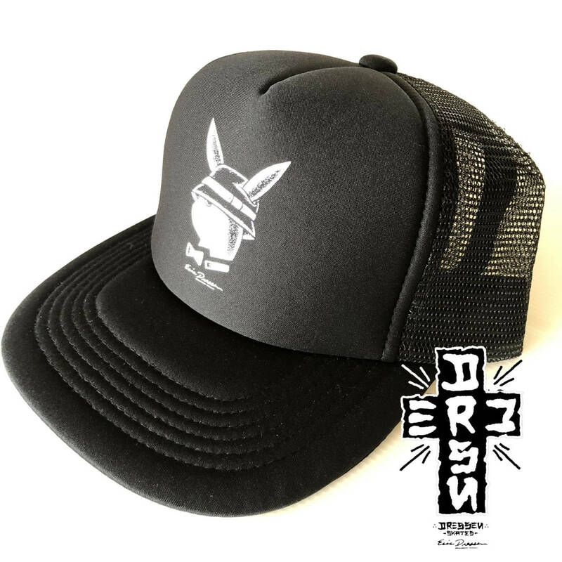 ◎数量限定！エリックドレッセン／プロモーショントラッカーキャップ#２BLACK ツアーCAP／ロサンゼルス#スケート#ERIC DRESSEN