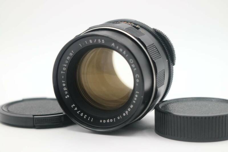 ★美品★ペンタックス 初期型 SUPER-TAKUMAR 55mm F1.8 #166