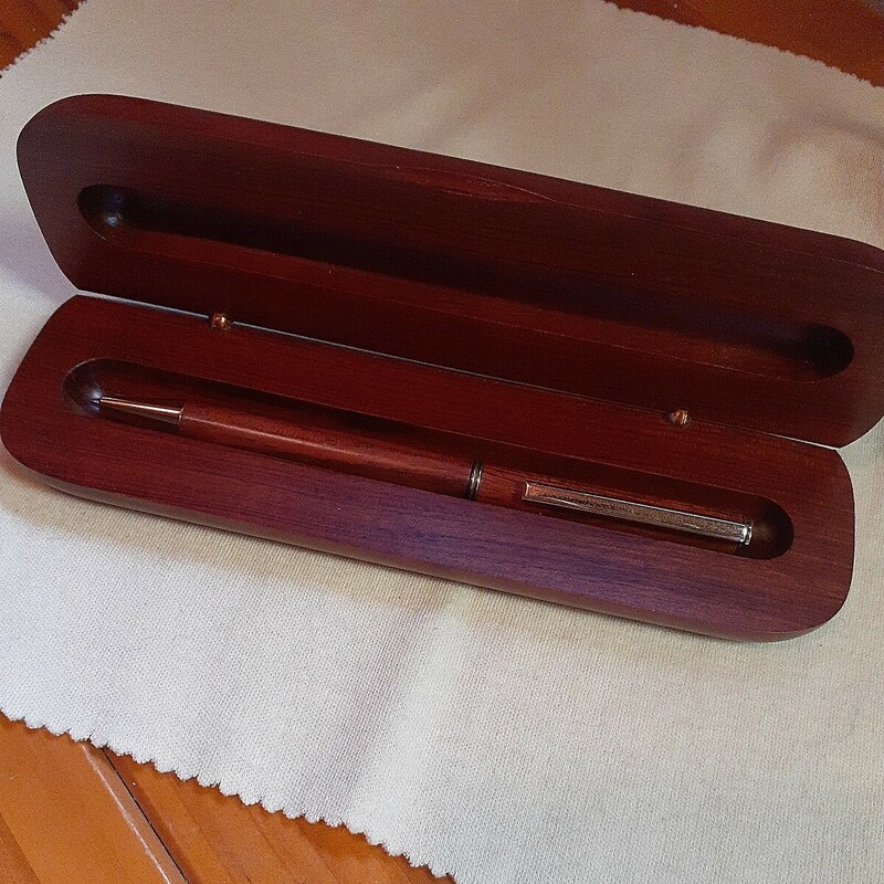 木製 ボールペン ケース入りインク切れ　送料350円　