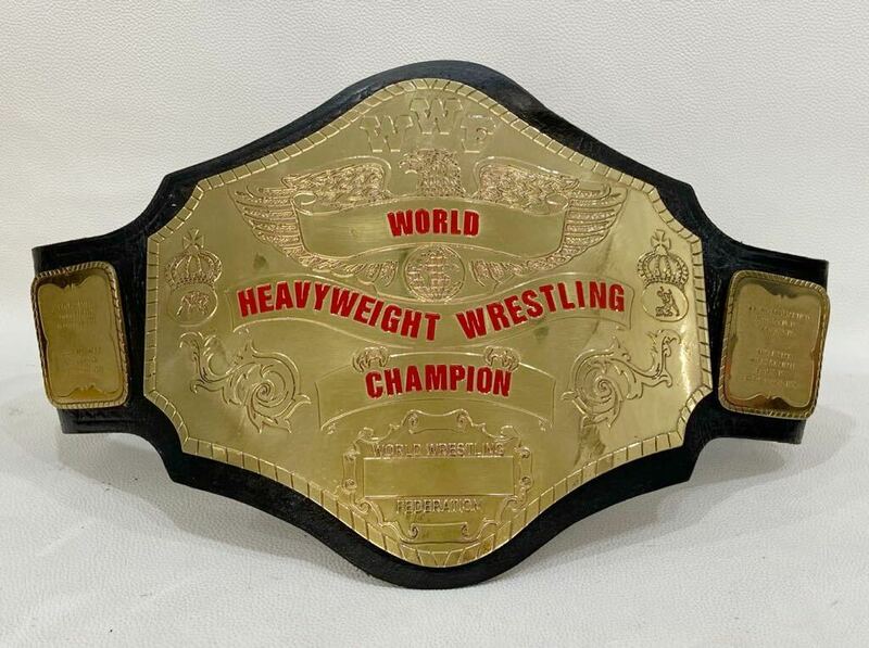 MW0428◆ WWF世界ヘビー級ベルト WORLD HEAVYWEIGHT WRESTLING レプリカ チャンピオンレプリカベルト チャンピオンベルト