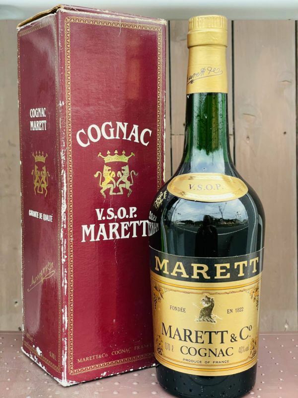 マレット VSOP MARETT & Co ブランデー コニャック/未開封 長期保管品 暗所保管中 (管 Z-53)