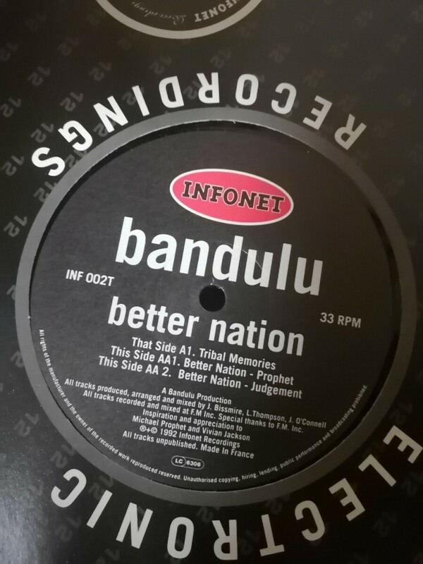 90s ダブ テクノ 12 bandulu better nation infonet