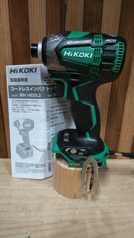 HiKOKI　ハイコーキ　WH14DDL2 コードレス インパクトドライバ　本体　グリーン　未使用　純正品