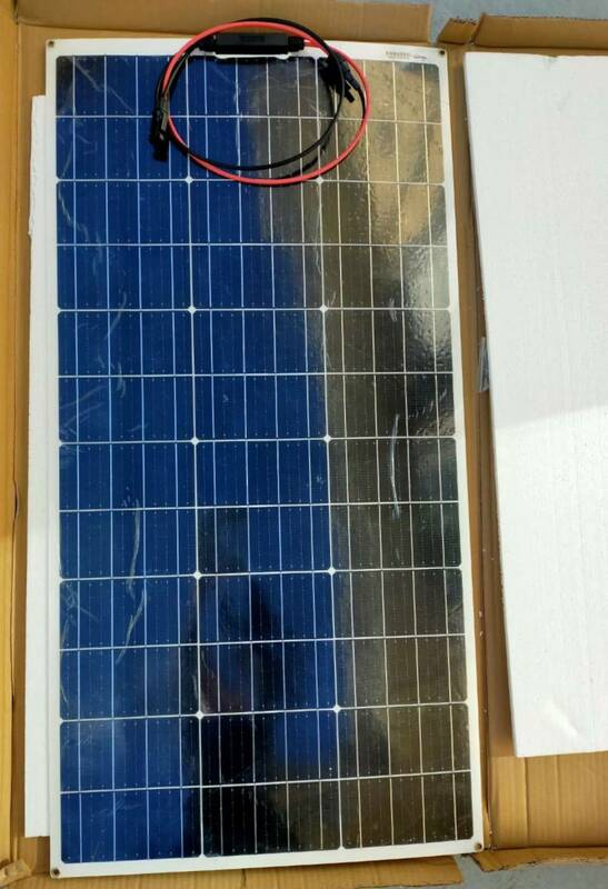 200wソーラーパネル 100W 2枚セット=200W 12V 18V フレキシブル 単結晶 太陽光パネル 充電 曲面設置 薄型