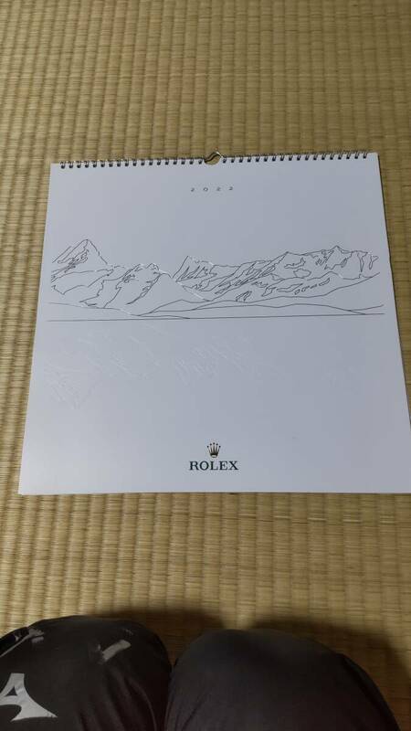 ロレックスマニア必見！非売品　ロレックス　Rolex　2022　カレンダー