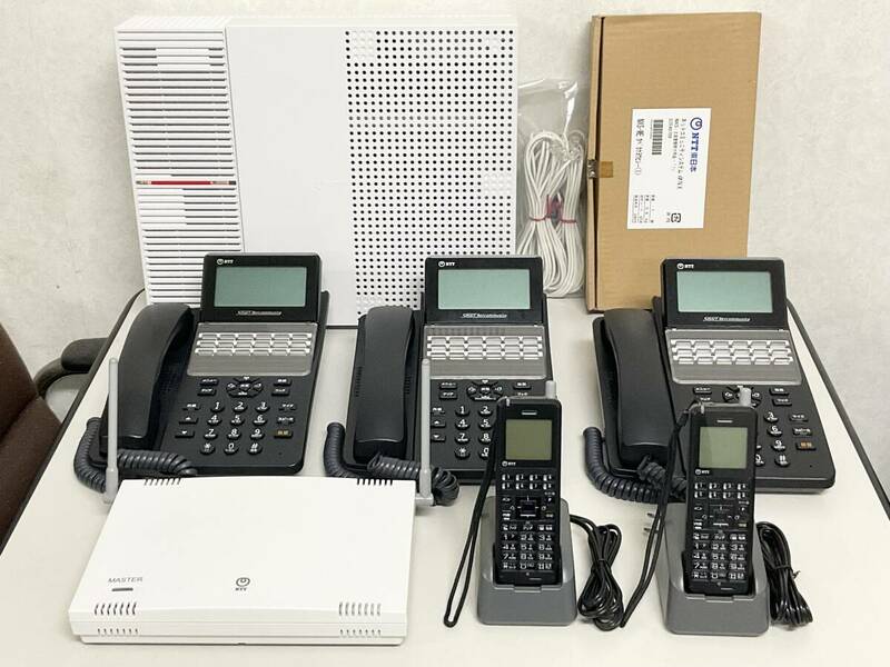 NTT αN1 N1S 主装置・電話機5台セット DCL・4BRU付