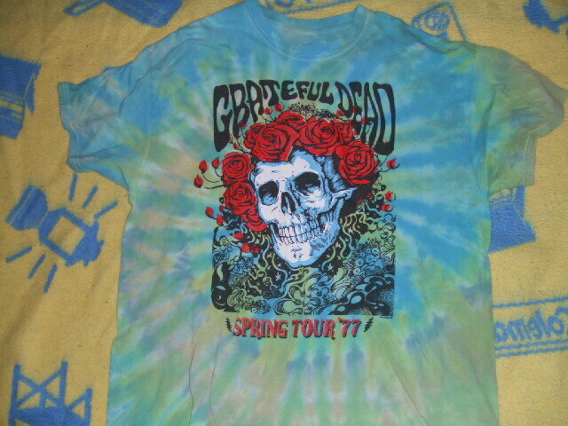 ★ GRATEFUL DEAD グレイトフルデッド / Spring Tour '77 100%コットン / XL(実寸 肩幅55身幅60着丈71袖丈) ★ 