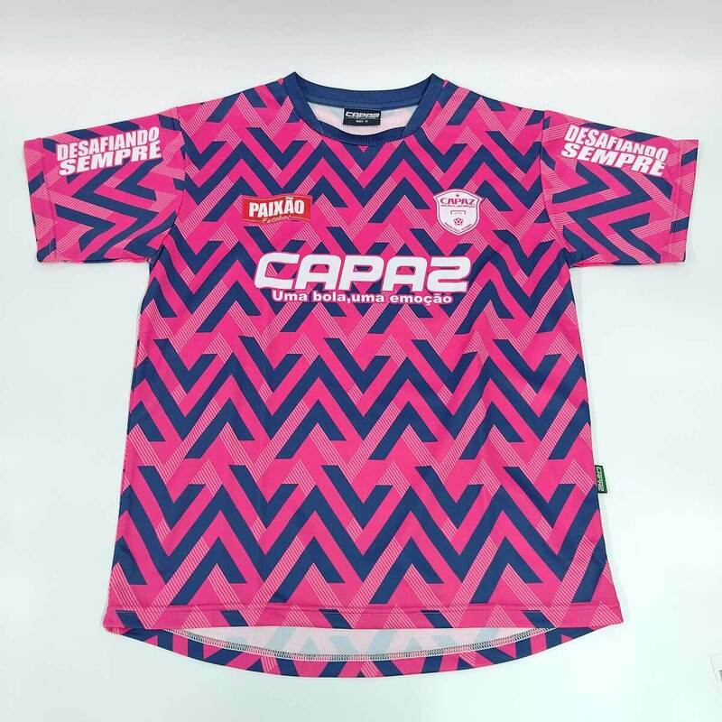 【中古】カパース ドライシャツ プラシャツ 半袖 吸収速乾 Tシャツ カパース CAPAZ M ピンク サッカー フットサルウェア