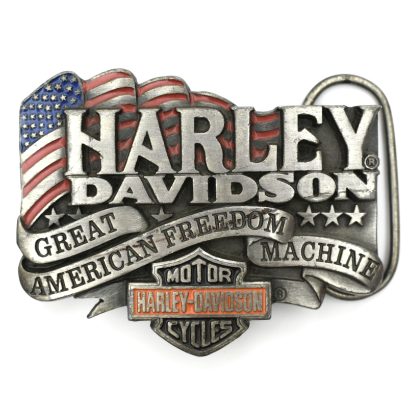 90s usa vintage HARLEY DAVIDSON ハーレーダビッドソン バックル siskiyou buckle co. ビンテージ 