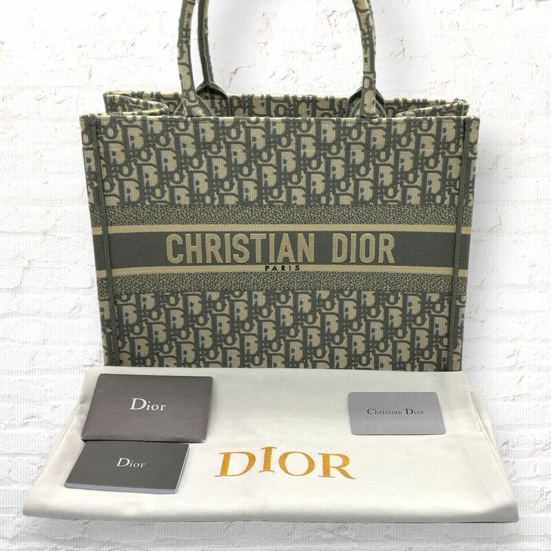 クリスチャンディオール ブックトート トートバッグ ハンドバッグ Christian Dior レディース ギャランティカードあり