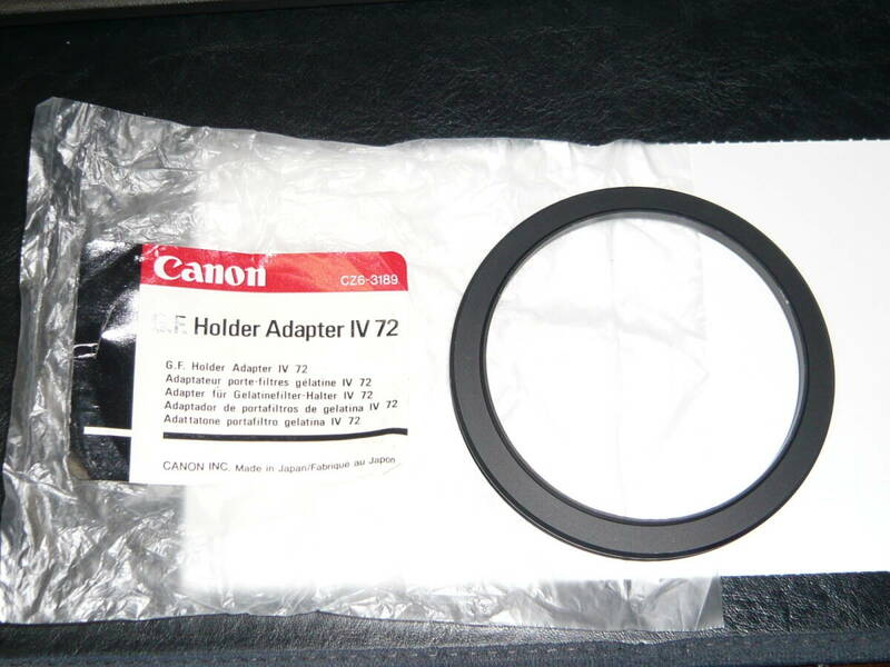 Canon G.F. Holder Adapter Ⅳ 72 日本製