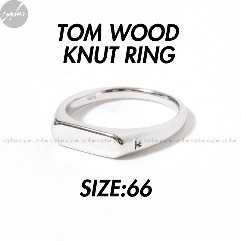 66 24号 新品 TOM WOOD Knut Ring シルバー トムウッド ナット ノット クヌート リング ミニ シグネット 925 銀 指輪 ジュエリー