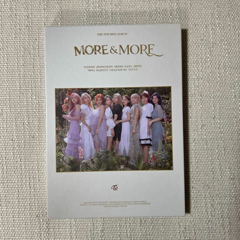 TWICE MORE&MORE モアモア アルバム CD レーベル　ミナ