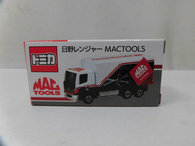 新品 MAC TOOLS マックツール トミカ ミニカー 日野レンジャー トラック 車 タカラトミー ホワイト×レッド×ブラック 白×赤×黒 