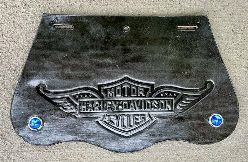 Harley-DavidsonハーレーダビッドソンMudGuardマッドガード泥よけ青ジュエル30s40s50s60sビンテージVintageパンナックルサイドバルブ②