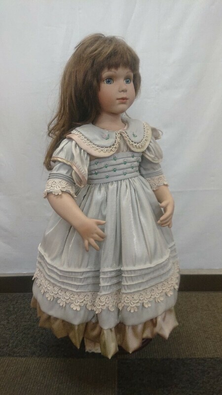 陶器 陶器人形 ビスクドール 西洋人形 女の子 人形 ドール ガラス目